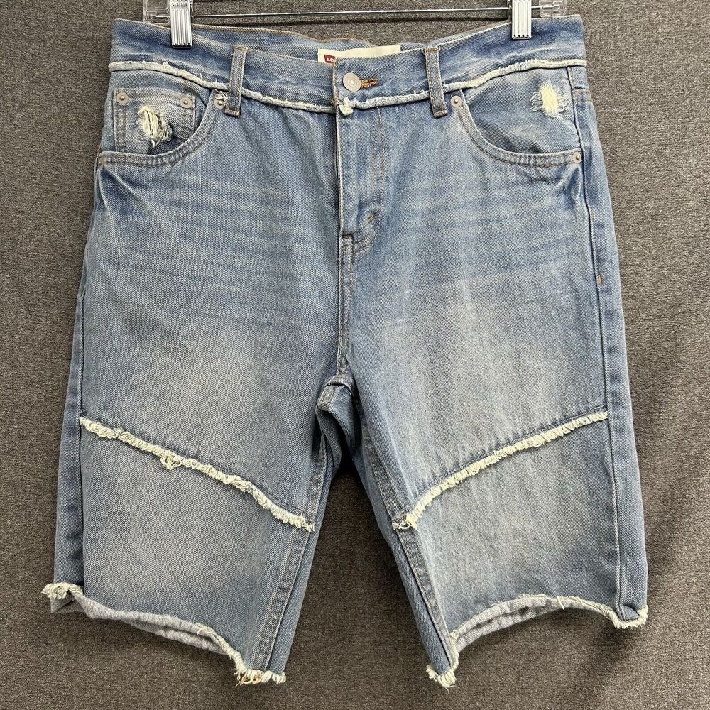 LEVIS 511 Slim Jean Denim Shorts Unisex Mens Size 30 Waist Womens Size 20